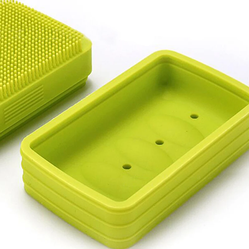 Soap Box Bathroom Supplies Creative Silicone With Lid Soap Boxes Household Good Sale Bathroom Soap Box Badroom Accessories