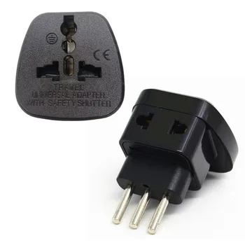 

10pcs/lot Universal UK US EU AU To Italy Uruguay Syria Travel Power Adapter Plug Charger Converter Wall Plug Splitter Socket
