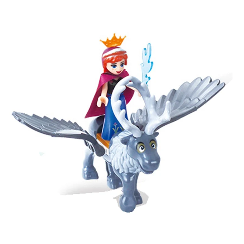 

Legoing Friends For Girls Princess Flying Horse Bricks Sets Toy Models DIY Building Blocks Sets Models Toys Compatible Legoinges