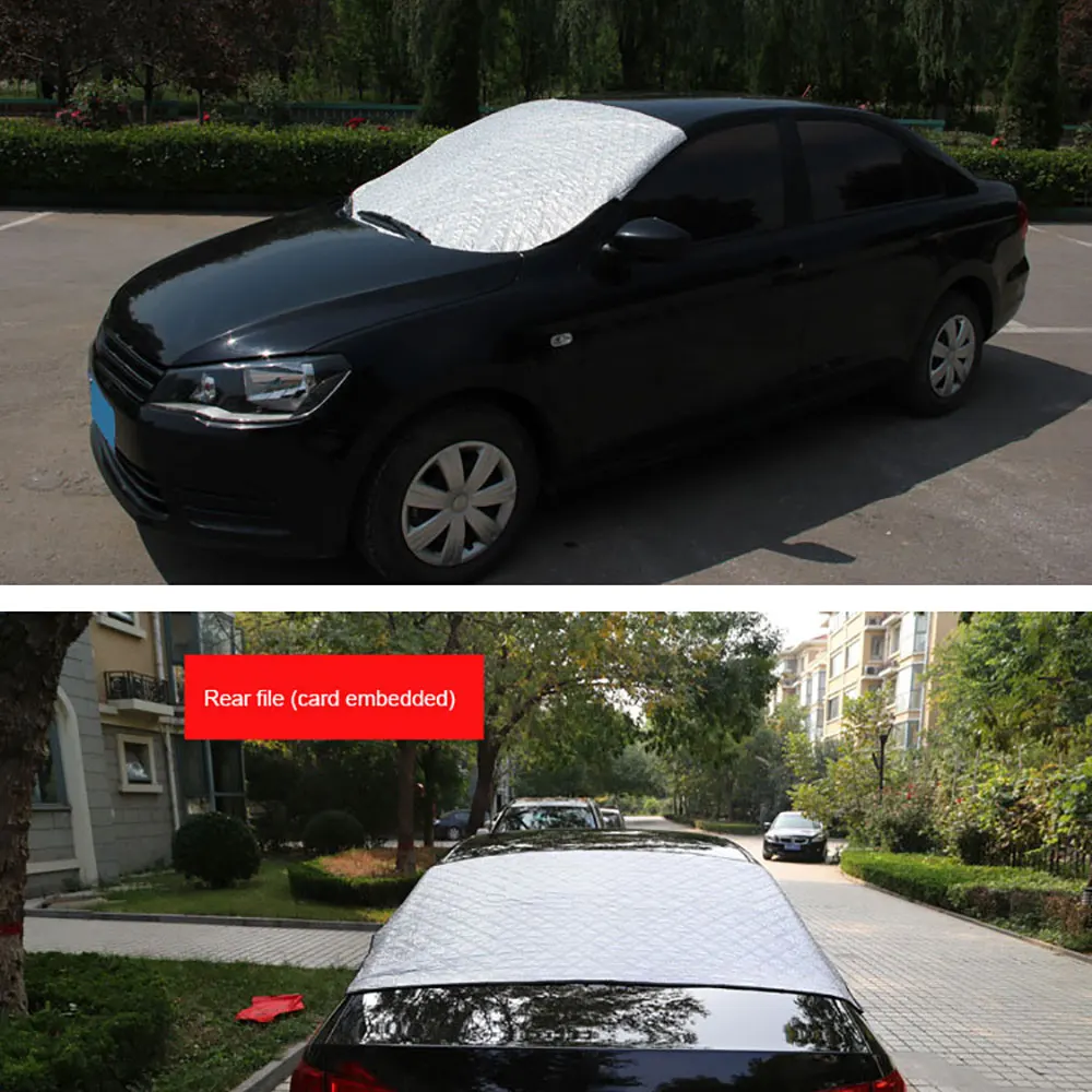 Автомобиль снег анти-мороз крышка водонепроницаемый половина одежда антифриз щит снег брейк блок переднее заднее лобовое стекло одежда keepwar