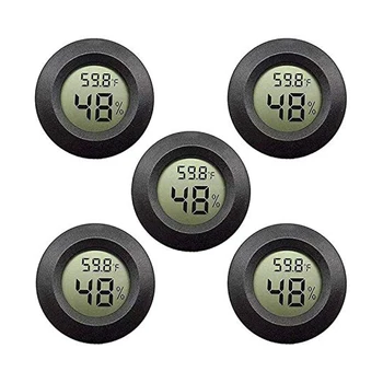 

5-Pack Mini Hygrometer Thermometer with Digital LCD Display Room Temperature and Hygrometer for Home Office Humidifier Humidifie