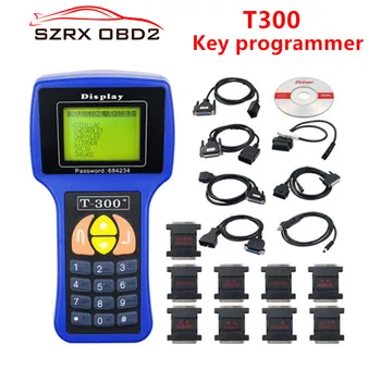 

T300 Key Programmer Newest T 300 T-300 OBD2 Auto Key Transponder English Spanish Optional T300 T-code Key Maker