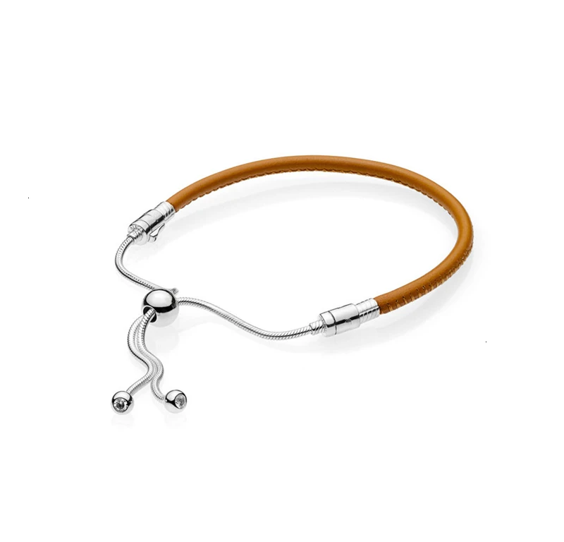 597225CGT Silver Fashion Bracelet 925, exquisite female Boho Bijoux - Окраска металла: 597225CGT