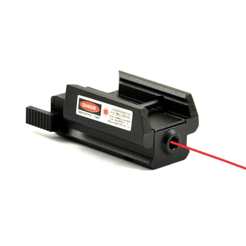 Tactical Red Dot Sight Shockproof Rifle Red Laser Scope Hunting Handgun Glock Laser with 11/20mm Rail Pistol Weaver-1