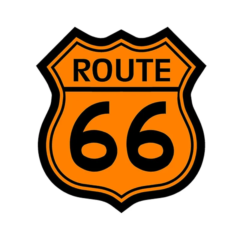 

SZWL дорожный знак оранжевый Route 66 Автомобильная наклейка Водонепроницаемая Солнцезащитная наклейка Мотоциклы Автомобильные аксессуары виниловые, 13 см * 11 см