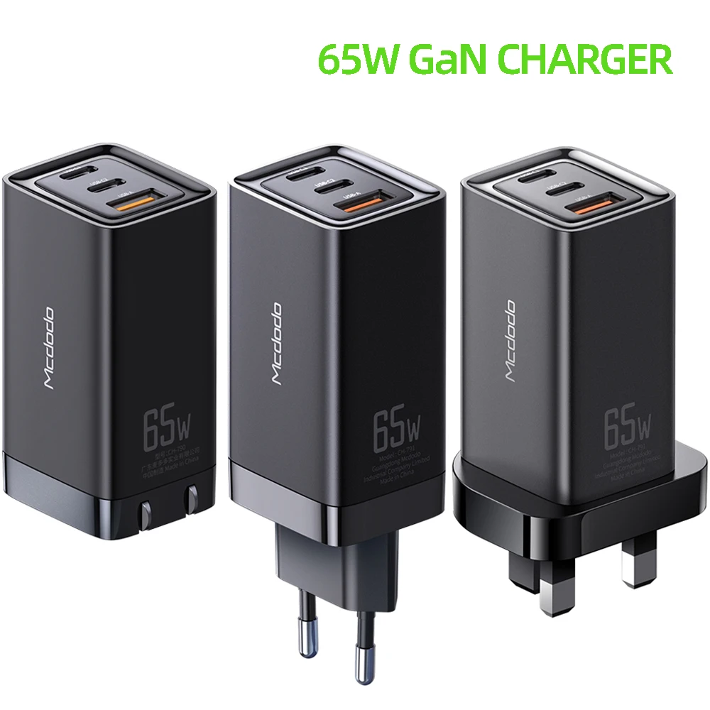 65W GaN Charger Fast Charge Type C USB with QC4.0