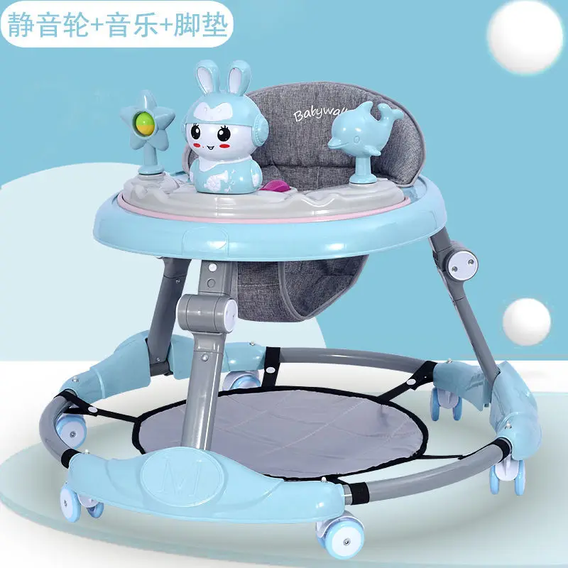 Baby Walker Multifunctional Anti-rollover Anti-O Leg Foldable 6-18 Months