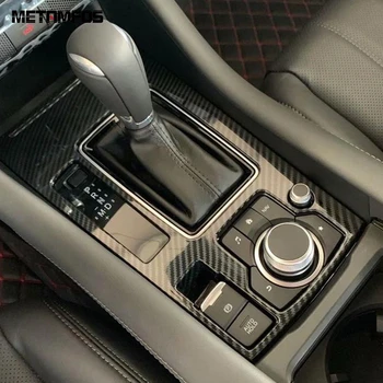 

For Mazda 6 Atenza 2019 2020 Carbon Fiber Gear Shift Box Cover Trim Sticker Decoration Frame Interior Accessories Car Styling