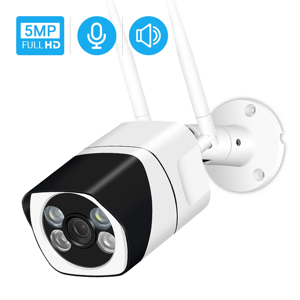 5MP Wifi камера водонепроницаемая уличная Onvif беспроводная камера двухсторонняя аудио электронная почта оповещение ночного видения iCSee Xmeye Облачное хранилище H.265