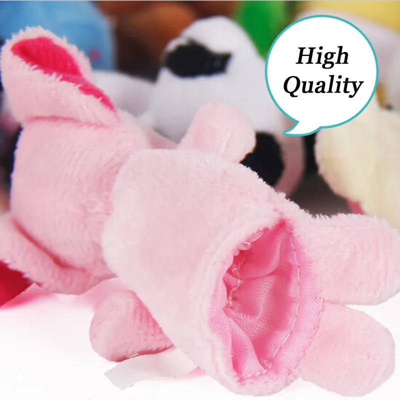 Leading star 10-Pcs Nice cartoon Animal biology Finger puppet Bont Toys Kid Pop Girl Puppet Boy Baby Toys