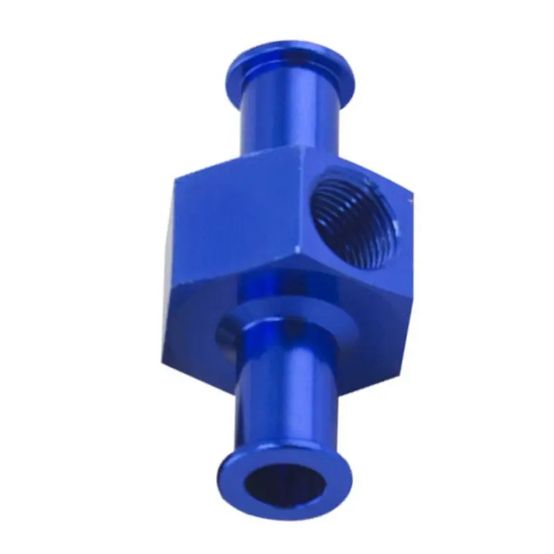 

3/8\" Metal Fuel Pressure Gauge Inline Barb Adapter Connector with 1/8\" Port