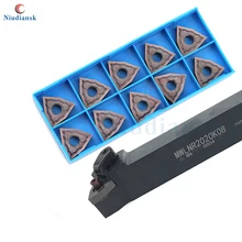 10pcs WNMG080404 Carbide Inserts CNC Lathe Tool 1pc MWLNR1616H08 MWLNR2020K08 MWLNR2525M08 External Turning Tool Arbor MWLNL Set