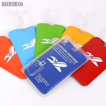 

New men and women fashion luggage tag travel accessories identification box luggage tag portable tag bag silicone suitcase