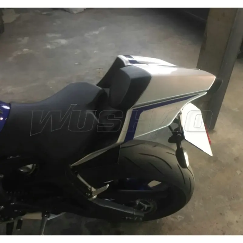 Silver GZYF Motorbike Rear Passenger Pillion Seat Cowl Fairing Cover Yamaha YZF R6 2017-2018 