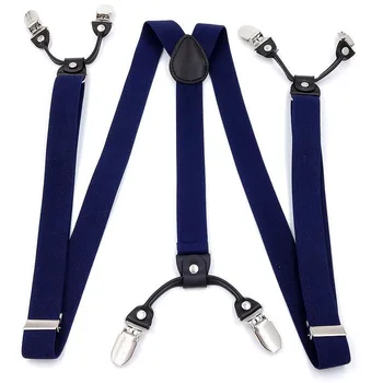 

Strap 2.5cm Men Unisex Classic Trendy Accessories Strap Clip Elastic Strap 6 Clip Adult Suspender Belt Elastic Sling Clip Gifts