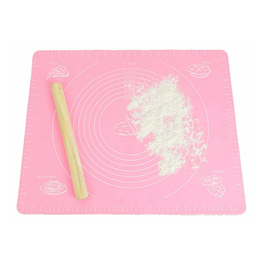 40*30cm Silicone Knead Dough Pad Bakery Scale Anti-slip Mat Kitchen Supplies