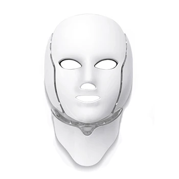 

7 Colors Light Led Facial Mask With Neck Skin Rejuvenation Face Care Treatment Beauty Anti Acne Therapy Whitening Instrument Eu