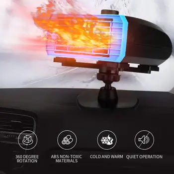 

Portable Heater Mini for Car Vehicle Cooling Fan Hot Warm Heater Windscreen Demister Defroster Air Heater Warmer Fan Fast Heat