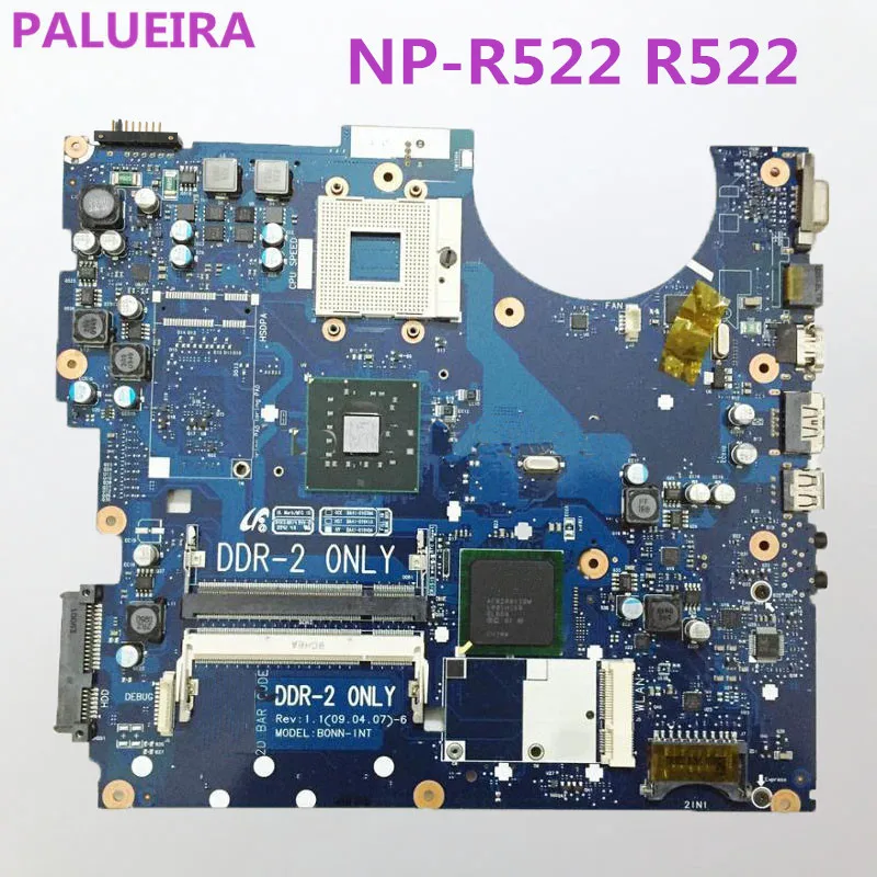 PALUBEIRA BA92-05711A BA92-05711B материнская плата для ноутбука samsung NP-R522 R522 DDR2 основная плата протестирована полностью
