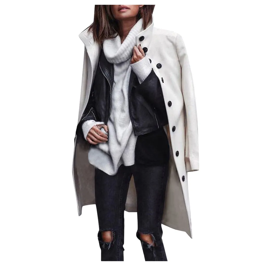 KANCOOLD Spring Autumn New Women's Casual Trench Coat Oversize Vintage Outwear Sashes Chic Cloak Female Windbreaker