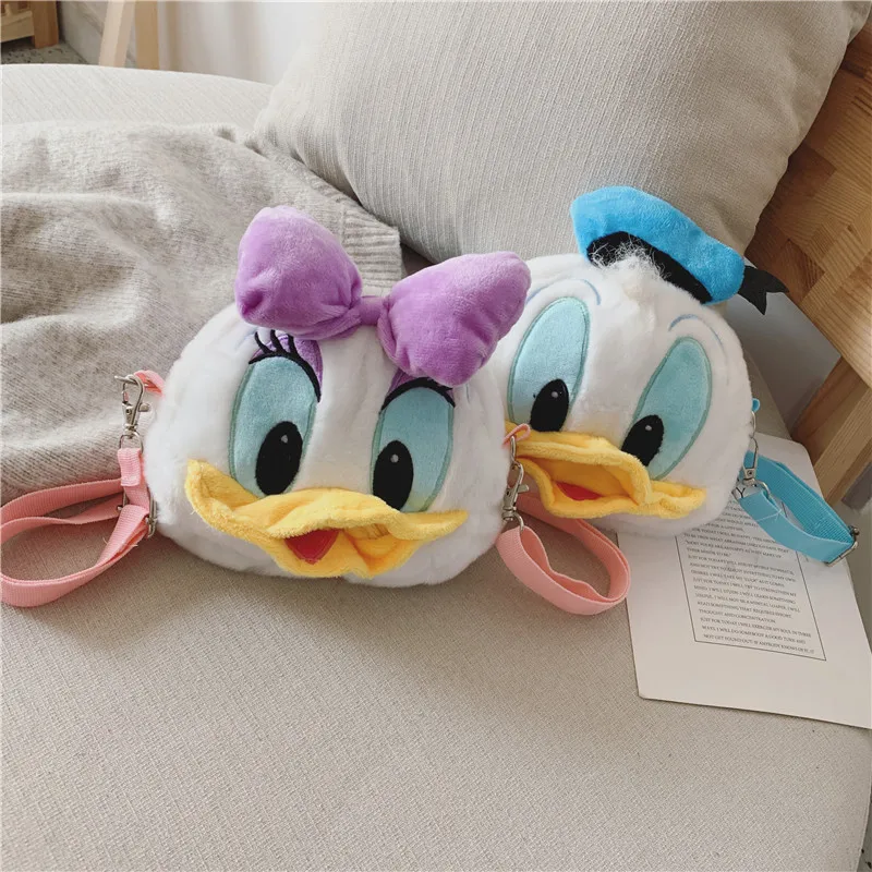 

Cartoon Cute Donald Duck Daisy Children's Bags INS Stuffed Toy Crossbody Bag GIRL'S Change Accessories Bag