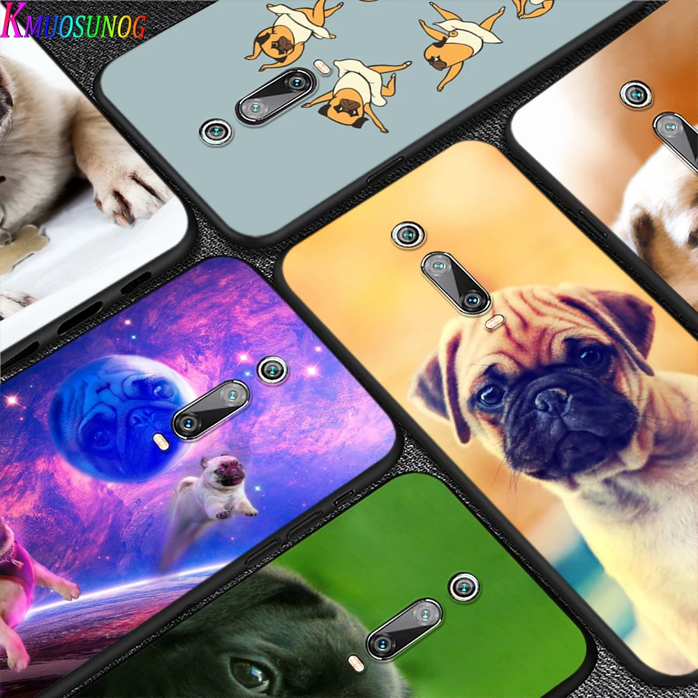 Милые книжная полка с фигурой мопса йоги собаки для Xiaomi Redmi 10X 9 Prime 9C 9A 8 8A 7 6 5 4X 4 K20 Pro