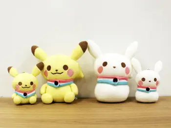 

Original Pocket Monster Amigurumi Snowman Pikachu Plush Toy knitted Doll Stuffed Animal Christmas Gift