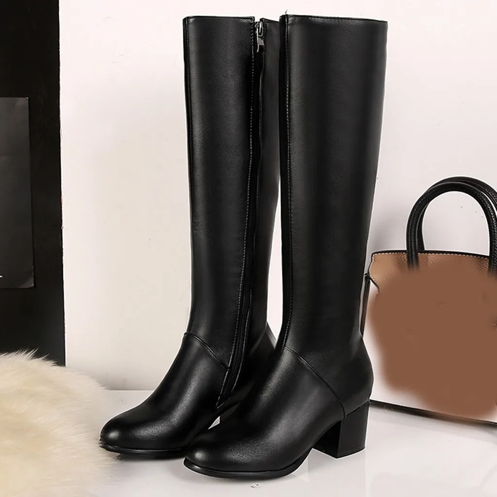 Женская обувь Модные женские ботинки zapatos de mujer Женские зимние теплые Сапоги до