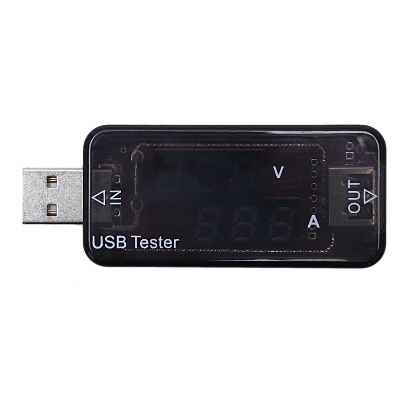 Тестер тока и напряжения USB амперметр тестер двойной дисплей часов|Измерители