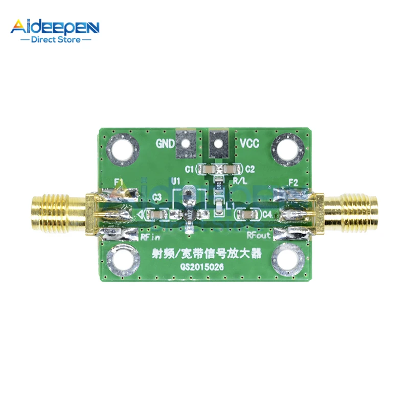 DC 6 V-12 V 0,1-2000 MHz RF широкополосный усилитель с высоким коэффициентом усиления 30 дБ малошумный усилитель приемник LNA макетная плата широкополосный модуль