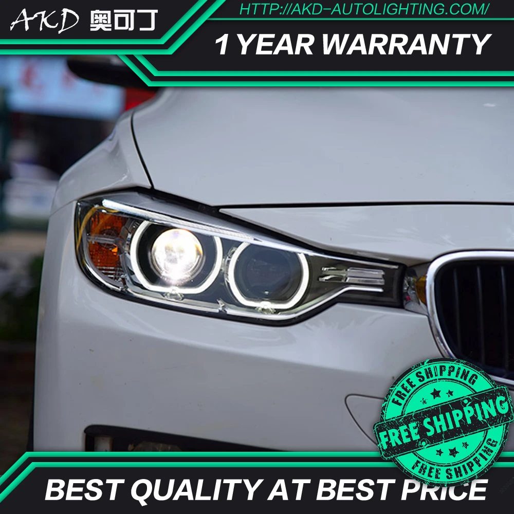 Akd Tuning Cars Headlight For Bmw 3 Series F30 3i 3li Headlights Led Drl Running Lights Bi Xenon Beam Fog Lights Angel Eyes Car Light Assembly Aliexpress
