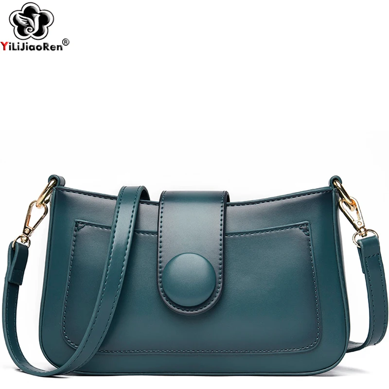 Fashion Small Shoulder Bag for Women Soft Leather Crossbody Bags Luxury Handbags Double Shoulder Straps Women Bags Designer