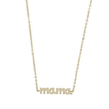 

Delicate Mama charm silver jewelry 100% 925 sterling silver Motherday's fancy gifts letter mama necklace lucky dainty jewelry