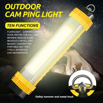 

Super Bright Portable Lanterns XPG+COB Work Light USB Rechargeable With Built-in Battery Waterproof Warning Light Zoom 3 Modes