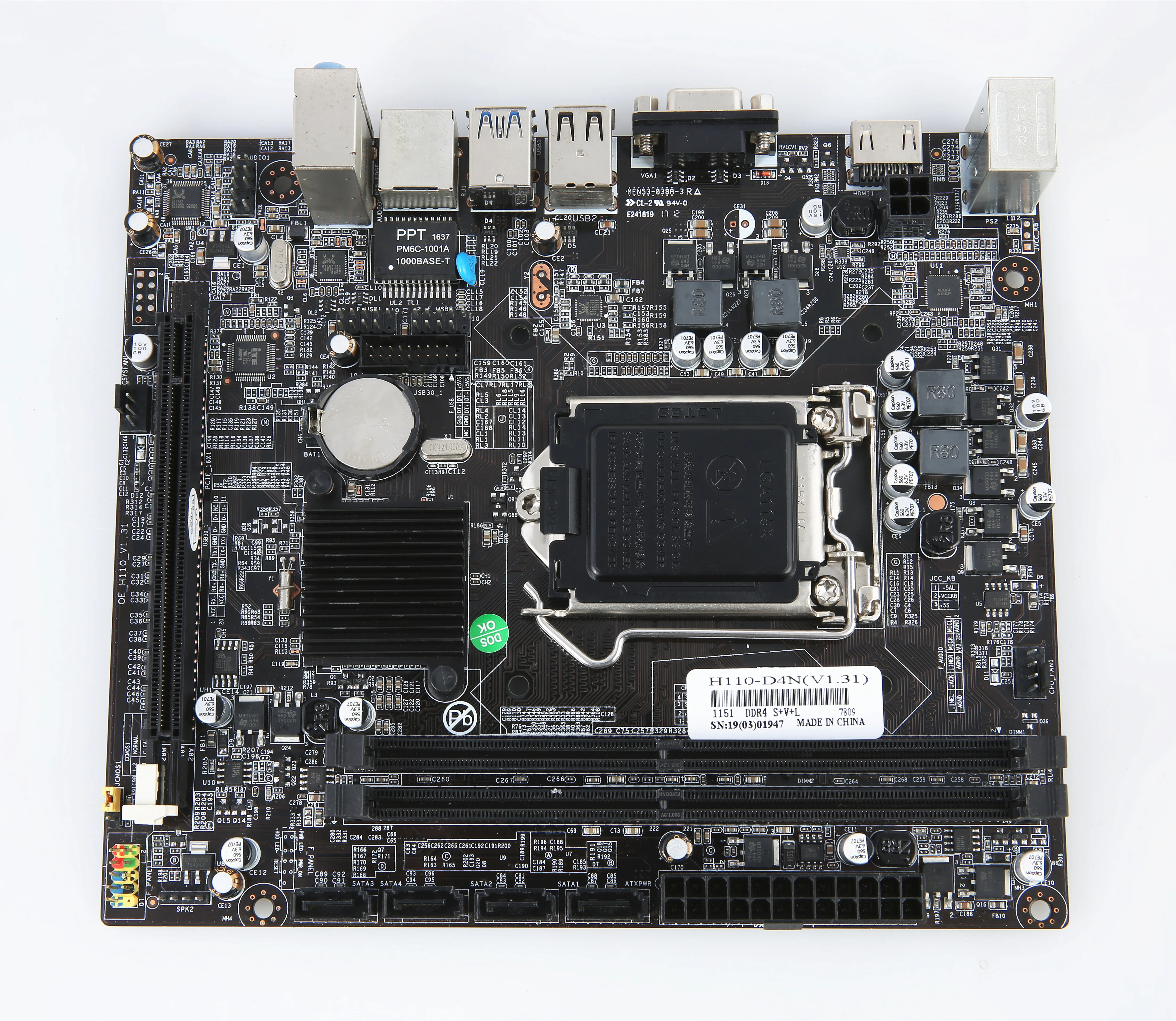 

PCWINMAX Intel Motherboard H110 Dual memory DDR4 LGA1151 support i7 processor