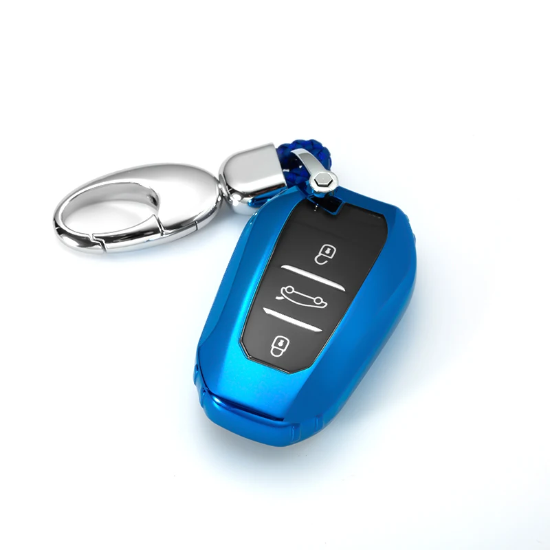 

High quality Hot New Soft TPU Car Smart Key Case Full cover For Peugeot 3008 208 308 508 408 2008 307 4008 2016-2018 Accessories