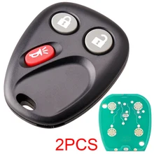 

2pcs 315Mhz 3 Buttons Car Keyless Replacement Remote Key Fob LHJ011 Fit for Cadillac Chevrolet GMC 2003-2007