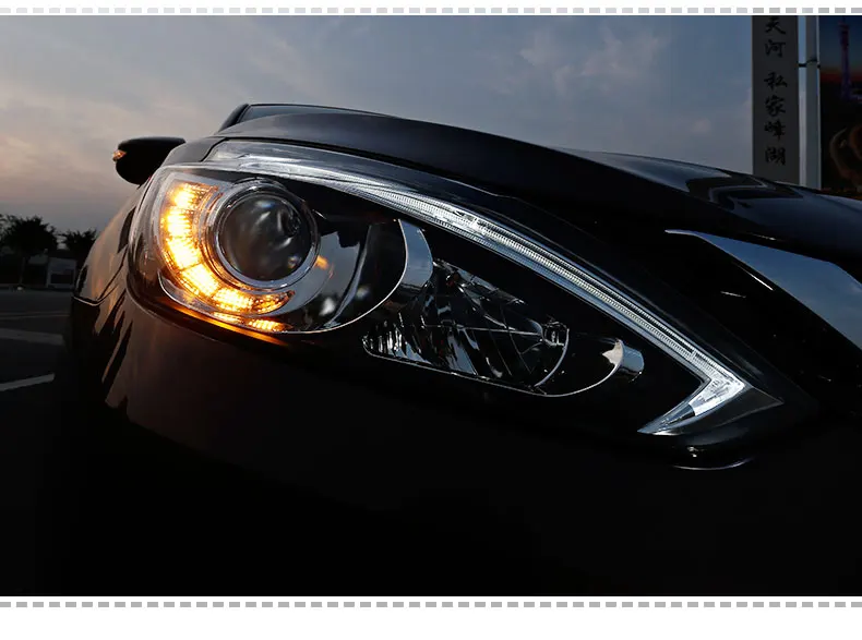Автомобильный Стайлинг для Nissan Sylphy фары- Sylphy Головной фонарь светодиодный фары DRL фары H7 D2H HID Биксеноновые линзы