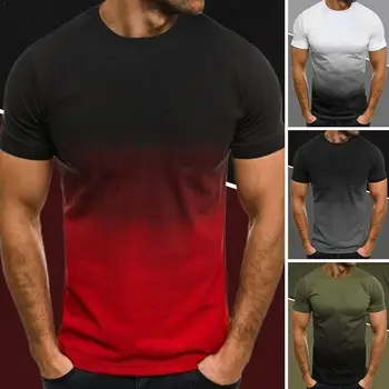 

Men's Casual Sports T-shirt European And American Summer 3D Short Tapered Fashion Lapel T-shirt Sleeve For Men Neck Crew C4N8