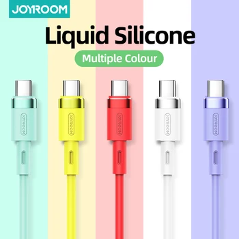 

USB Type C Cable for Samsung S10 S9 Liquid Silicone Cable USB C 3A Fast Charging for Huawei P30 Xiaomi USB-C Charger Wire