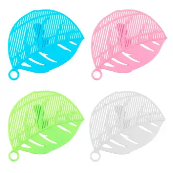 

Leaf Shape Rice Wash Filtering Baffle Sieve Washing Filter Drain Board Snap-type Rice Cleaning Strainer Gadget Kitchen Cookware