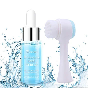 

Hyaluronic Acid Face Serum Whitening Moisturizing Snail Cream Anti-Aging Anti-Wrinkle Cream Acne Treatment Cleaning Face Brushes
