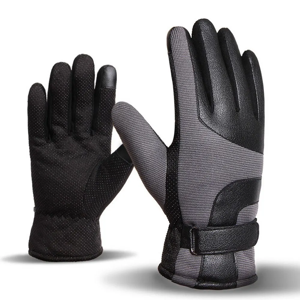 Gray Gloves Водонепроницаемые перчатки для езды на мотоцикле ветрозащитные зимние мото-перчатки с сенсорным экраном теплые мотоциклетные перчатки для верховой езды Guantes Moto Luvas - Цвет: Gray Gloves