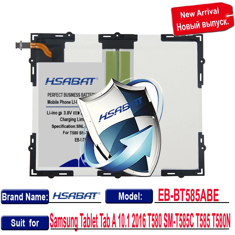 HSABAT 0 цикл 7500 мАч EB-BT585ABE батарея для samsung Galaxy Tablet Tab A 10,1 T580 SM-T585C T585 T580N аккумулятор