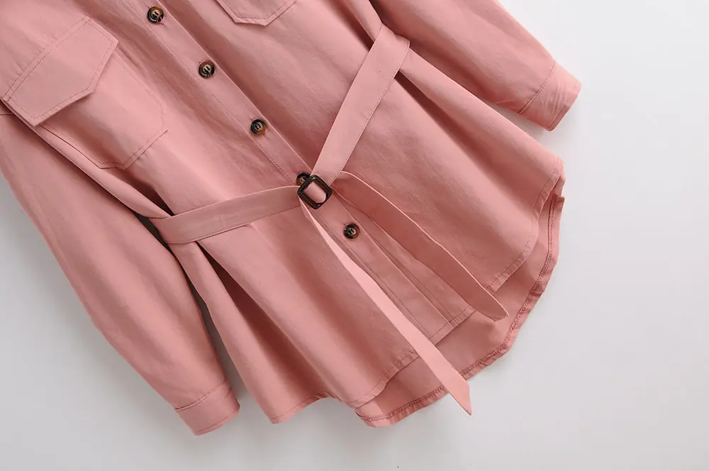 Розовая длинная рубашка, свободные топы больших размеров, женские рубашки с длинным рукавом на пуговицах, осенние женские топы, уличная одежда