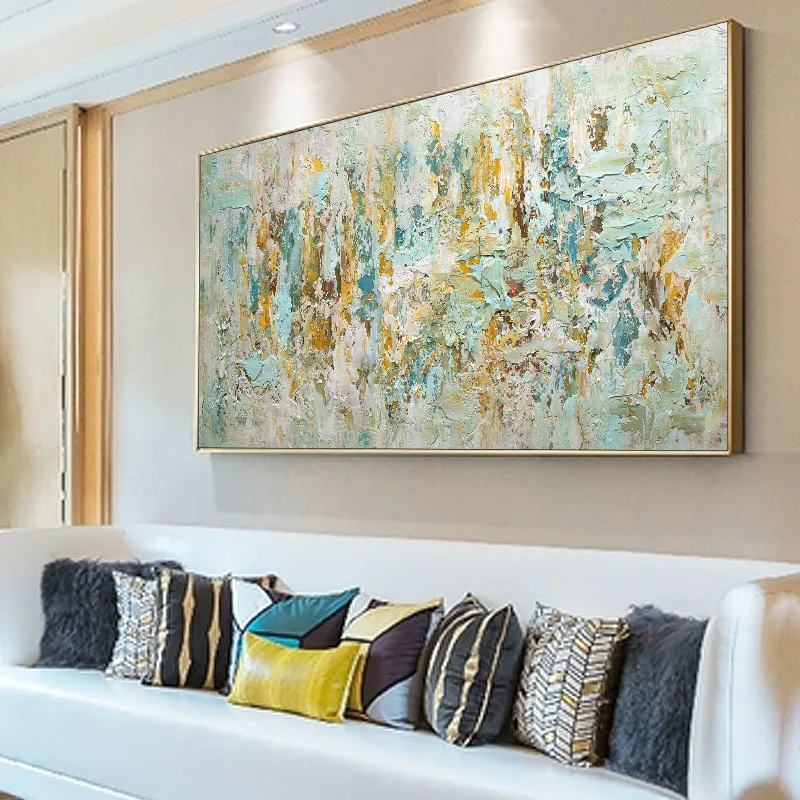 

Handmade Oil Painting Living Room Painting Abstract Decorative Painting Sofa Wall Painting Modern Light Luxury Canvas Art