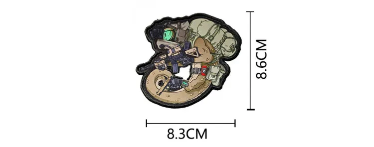 Тактическая нашивка с мистическим воином, хамелеон, штурмовик, дезерты, джунгли, операторы на липучке, боевой знак, военные нашивки для одежды