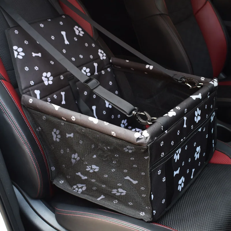 Asiento de coche para perro, accesorios de viaje, bolsas colgantes de malla, suministros para mascotas plegables, manta impermeable para perro, bolsa para asiento de coche