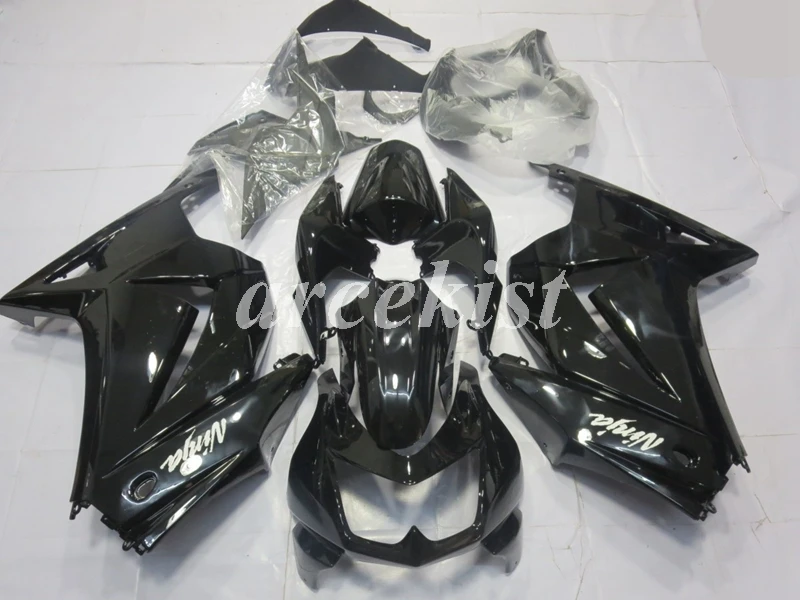 4 подарки ABS Обтекатели комплект подходит для Kawasaki Ninja 250 EX250 ZXR250 2008- 08 09, 10, 11, 12, 13, 14, кузов Комплект черного цвета