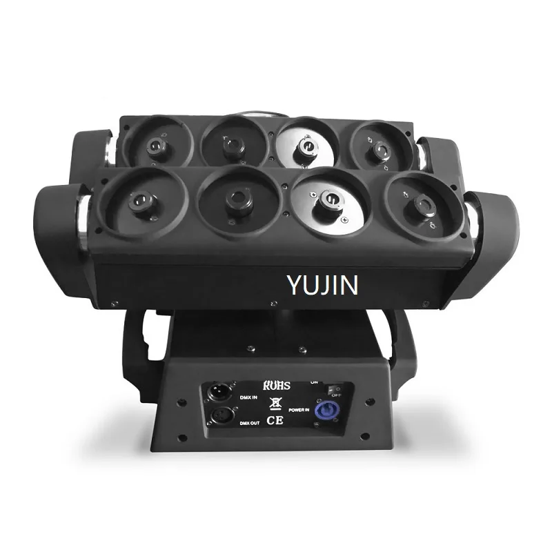150 Вт Лазерный DMX dj профессиональный светодиодный 8 глаз RGB Подвижная головка паук
